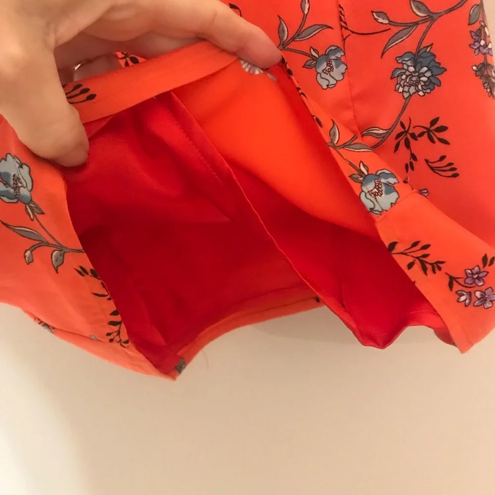 Anthropologie Honey Bunch Floral Orange Camisole Top - Picture 5 of 10
